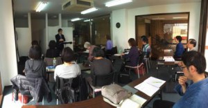 Dr. Daisuke Okada and his seminar.